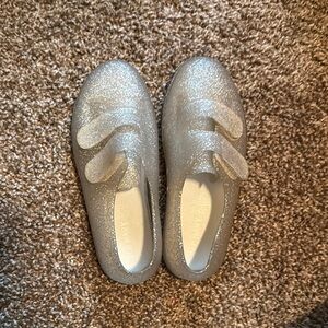Old Navy Silver Sandals Slip-On Comfort